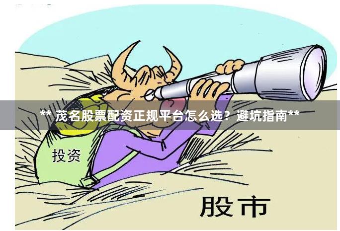 ** 茂名股票配资正规平台怎么选?避坑指南**
